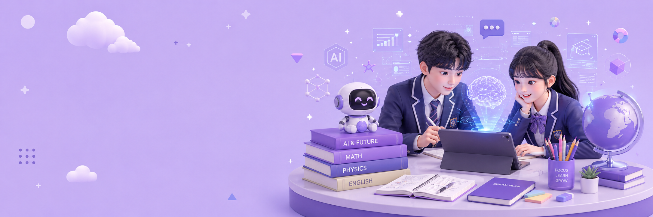 고교 학생을 위한 SchoolAI 고교 배너